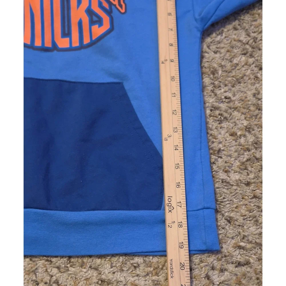 NBA New York Knicks Basketball Hoodie Youth Size Medium (8) Blue White Orange